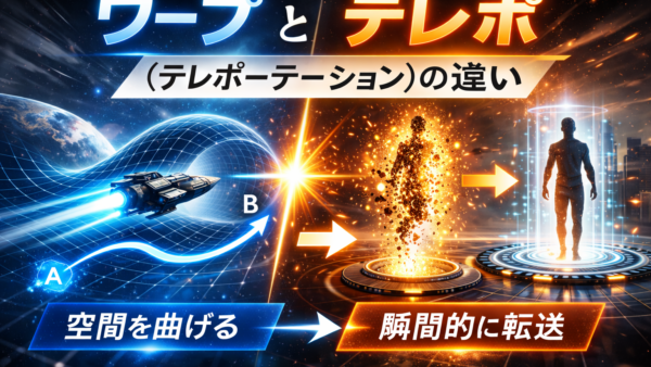 「ワープ」と「テレポ」（テレポーテーション）の違い